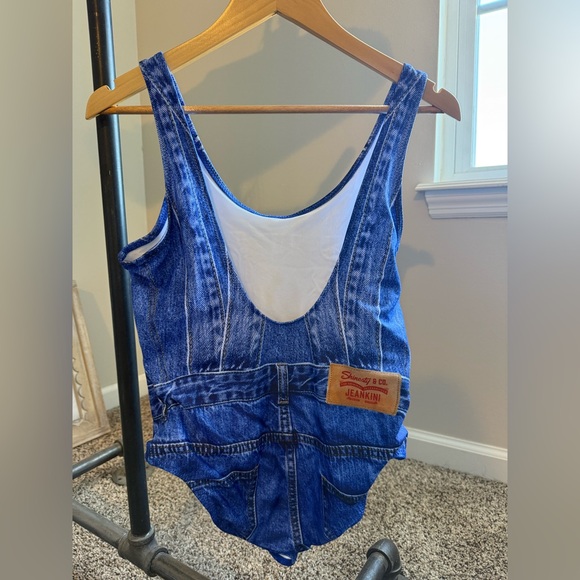 Shinesty “Jeankini” Jean one piece swimsuit XL - Picture 2 of 3